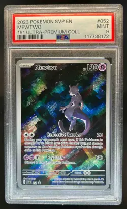 2023-25 Pokemon SV Black Star Promos - SVP EN Mewtwo #052 PSA 9 - Image 1