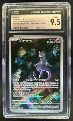 2023-25 Pokemon SV Black Star Promos SVP EN Mewtwo #052 CGC 9.5 - Image 1