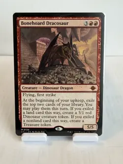 MTG Bonehoard Dracosaur Creature Mythic Red Ixalan Regular #134 - Image 1