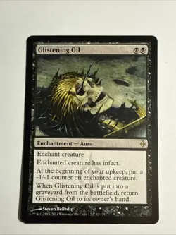 MTG Magic The Gathering - Glistening Oil - New Phyrexia (#62/175) Reg LP - Image 1
