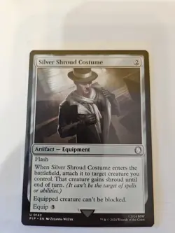 MTG - Universes Beyond: Fallout - Silver Shroud Costume - NM - NF - Image 1