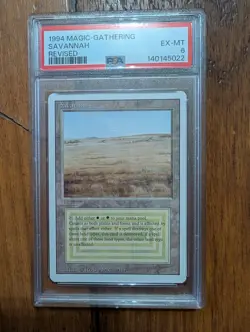 1994 Magic: The Gathering Savannah Revised -- PSA 6 - Image 1