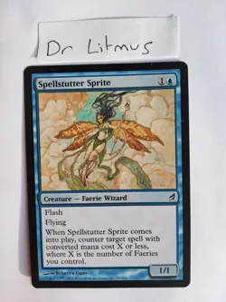 1x Spellstutter Sprite Faerie Wizard Lorwyn MTG Great Condition - Image 1