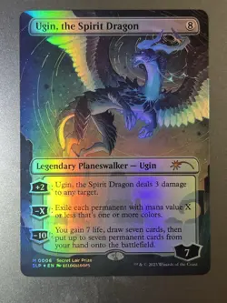 MTG Magic The Gathering Ugin, The Spirit Dragon Foil Secret Lair - Image 1