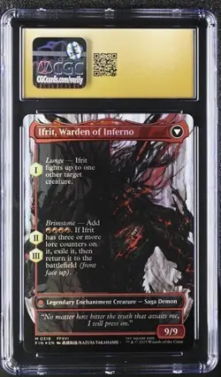 2025 Magic Final Fantasy CLIVE, Ifrit's Dominant, Foil, CGC PRISTINE 10 Low POP! - Image 2