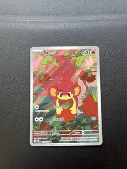 Pokemon TCG SV White Flare Pansear 099/086 Illustration Rare Card NM Condition - Image 1