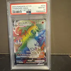 PSA 10 GEM MINT Charizard VMAX 079/S-P Rainbow Box PROMO S-Chinese Pokemon Card - Image 1