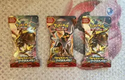 Pokemon XY Breakthrough Sleeved Booster Pack Factory Sealed Lot of 3 - Image 1
