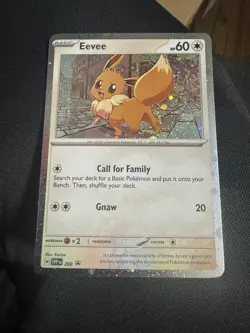 Pokemon TCG Destined Rivals - Eevee SVP 200 Blister Promo (Cosmo Holo) - Image 1