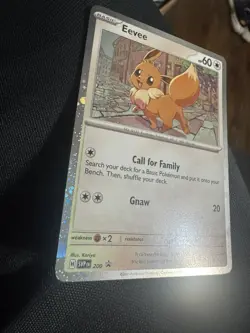 Pokemon TCG Destined Rivals - Eevee SVP 200 Blister Promo (Cosmo Holo) - Image 2