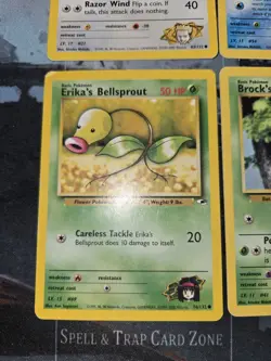 Gym Heroes 4 Card Lot Spearow, Psyduck, Bellsprout, Zubat Pokemon - Image 3