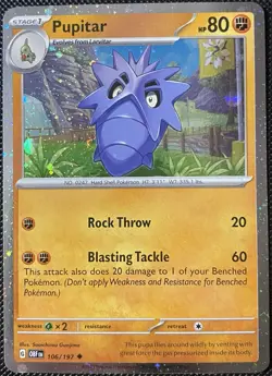 Pupitar - (Cosmos Holo) 106/197 Miscellaneous Cards & Products - Pokemon Card - Image 1