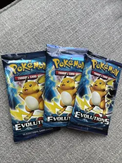 Pokemon XY Evolutions Sealed Booster Pack Pikachu ART New & Sealed LOT - Image 1