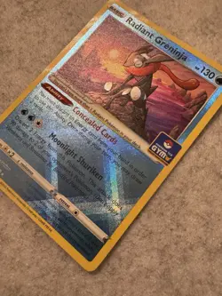 Pokemon Radiant Greninja Exclusive Gym Promo Asia Stamp NM 046/189 - Image 1