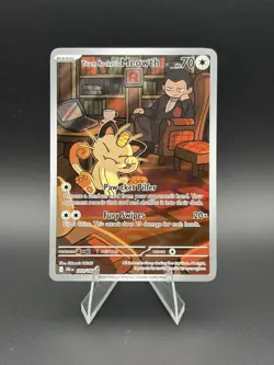 Team Rocket's Meowth 203/182 Sv10 Destined Rivals Holo Pokemon Pokemon TCG Card - Image 1