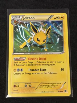 Jolteon 26/98 Holo Rare XY - Ancient Origins Pokemon Card - Image 1