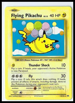 Pokemon TCG - Flying Pikachu XY - Evolutions #110/108 - Near Mint or Better - Image 1