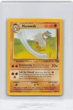 Marowak 39/64 - UNLIMITED - Jungle SET - Vintage WOTC POKEMON CARD - LP - Image 1