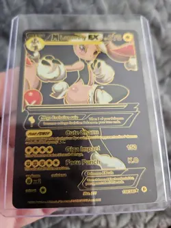 Lopunny EX Black Foil Fan Art Vinyl Collector Pokemon Card Giga Impact - Image 5