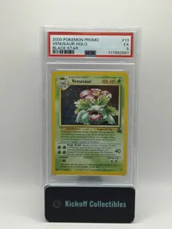 Pokemon 2000 Venusaur Holo Black Star Promo #13 PSA 5 - Image 1