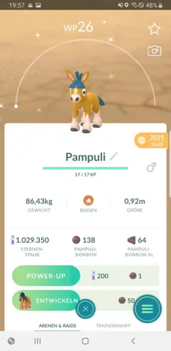 Pokemon Go Shiny Mudbray - Schillernd - Pokemon Go Shiny Pampuli - Image 1
