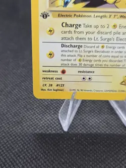 Lt. Surge's Electabuzz (1st Edition) 6/132 Pokemon Gym Heroes - NM - Image 5