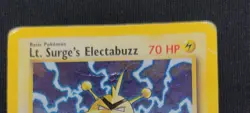 LT. SURGE'S ELECTABUZZ 6/132 Gym Heroes Holo Pokemon Card LP *READ* - Image 2