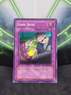 Yugioh Dark Bribe GX04-EN002 Super Rare NM - Image 1