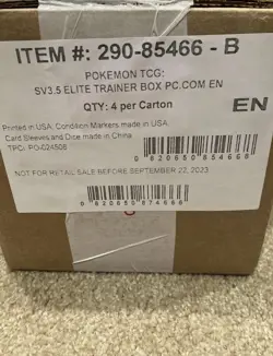 Pokemon TCG Scarlet & Violet 151 Elite Trainer Box Pokemon Center Sealed Case 820650853159 - Image 1