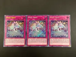 Yu-Gi-Oh! 3x Rikka Sheet SESL-EN026 Secret Rare 1st Edition NM **Play Set** - Image 1