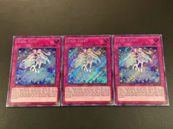 Yu-Gi-Oh! 3x Rikka Sheet SESL-EN026 Secret Rare 1st Edition NM **Play Set** - Image 2