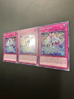 Yu-Gi-Oh! 3x Rikka Sheet SESL-EN026 Secret Rare 1st Edition NM **Play Set** - Image 3