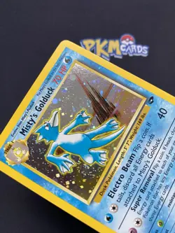 Pokemon TCG Misty's Golduck Gym Challenge 12/132 Holo Rare With Swirl LP. - Image 2