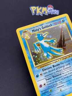 Pokemon TCG Misty's Golduck Gym Challenge 12/132 Holo Rare With Swirl LP. - Image 5