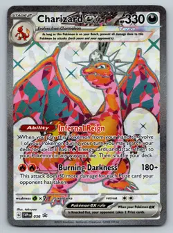 Charizard EX SVP 056 Pokemon Scarlet Violet Promo Full Art Card Near Mint - Image 1