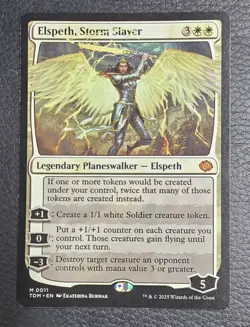 Elspeth, Storm Slayer Tarkir: Dragonstorm Regular MTG NM Magic Card - Image 1