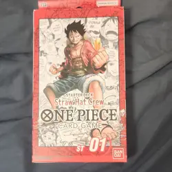 Bandai One Piece Card Game Starter Deck ST 01 Straw Hat Crew 8x English - Image 3