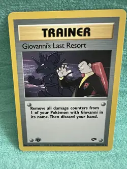 Pokemon Card - Giovanni's Last Resort Gym Challenge 105/132 Rare 1st Edition - Image 2