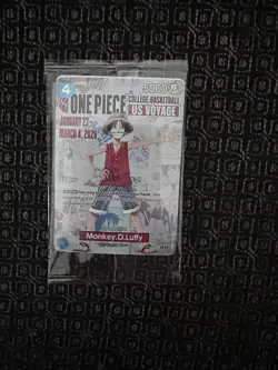 Bandai One Piece Card Game Monkey.D.Luffy US Voyage Character Card ST13-003 - Image 1
