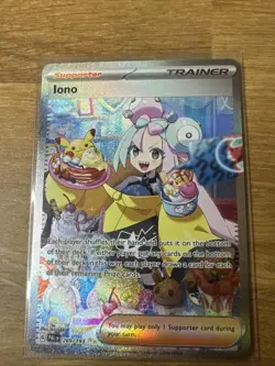 NM Iono 269/193 Paldea Evolved SIR Holo Pokemon Card - Image 3