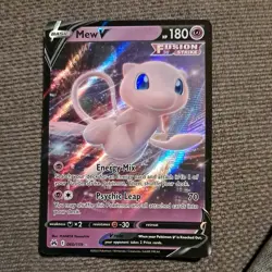 Mew V 060/159 SWSH Crown Zenith - Half Art pokemon Card pack fresh - Image 1