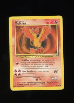 Moltres (30/110) Non Holo Rare Legendary Collection Pokemon Card MP - Image 1