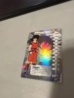 DBZ CCG Goku 179 Hi-tech Foil Limited Saiyan Saga Dragon Ball Z Score Card - Image 2