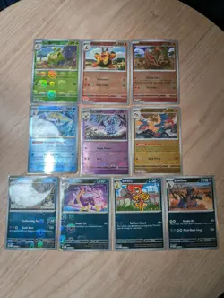 Pokemon Lot Of 10 White Flare Master Ball Holo Cards NM - Image 1