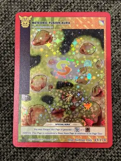 Meteoric Fusion Aura 43/174 MetaZoo Native 1st Edition Full Holo Card NM/MINT - Image 1