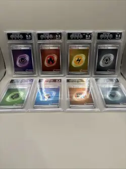 2023 Pokemon Professor Program Stamped Holo Energy SVE S&V 151 Graded Set 9.5 - Image 1