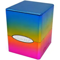 Ultra Pro Satin Cube Rainbow Finish Deck card Box Magic Yugioh Digimon - Image 1
