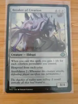MTG Breaker of Creation 0001 Modern Horizons 3 M/NM Free UK P&P - Image 1