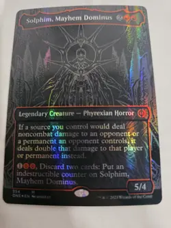 Solphim, Mayhem Dominus (Oil Slick Raised Foil) Phyrexia: All Will Be One Foil - Image 1