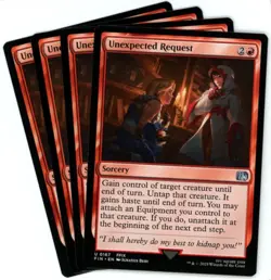 x4 Unexpected Request - 0167 - Final Fantasy - MTG - NM/M - Image 1